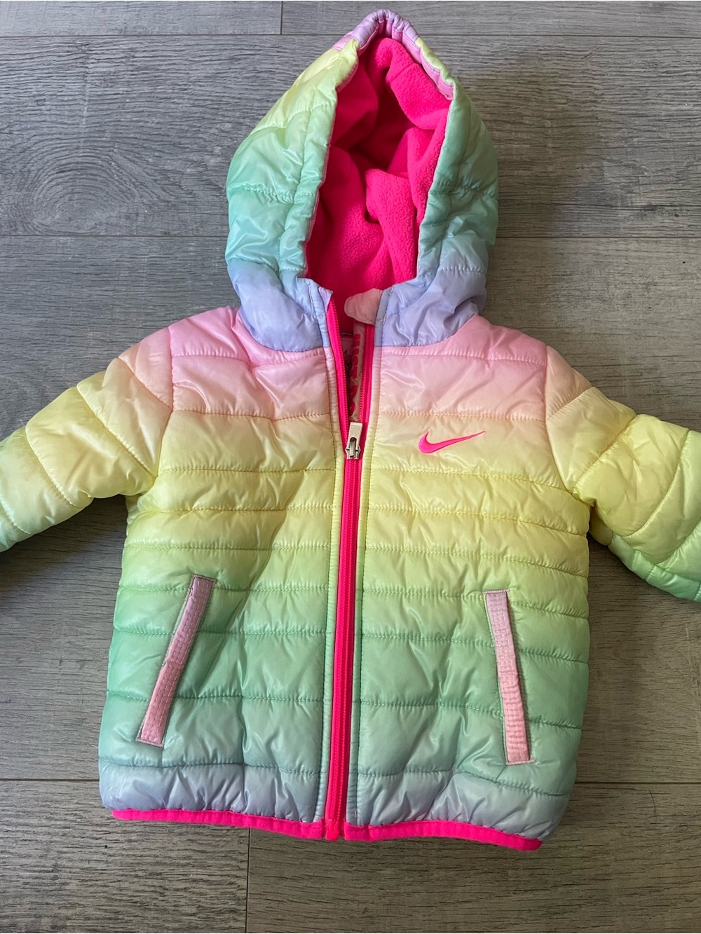 Nike Girls Ombré Puffer Coat